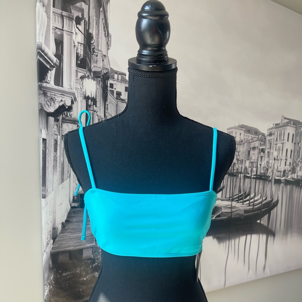 Forever 21 Aqua tie-strap bikini top